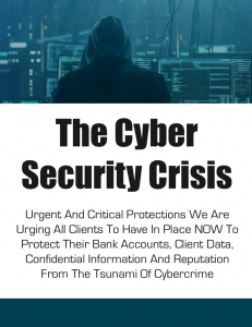 The Cyber Security Crisis report cover